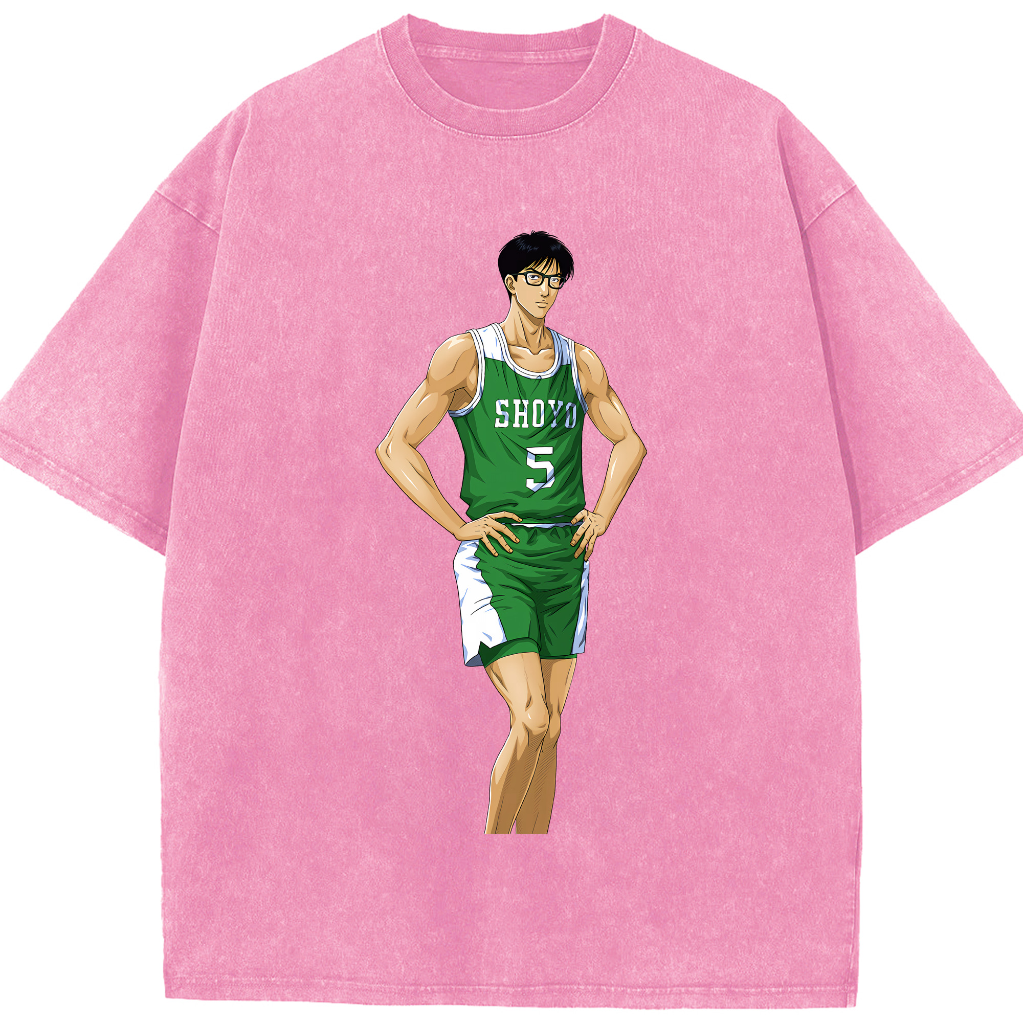（画像用） SLAM DUNK／スラムダンク 綿100% ヴィンテージ風 半袖Tシャツ（フロントプリント）
